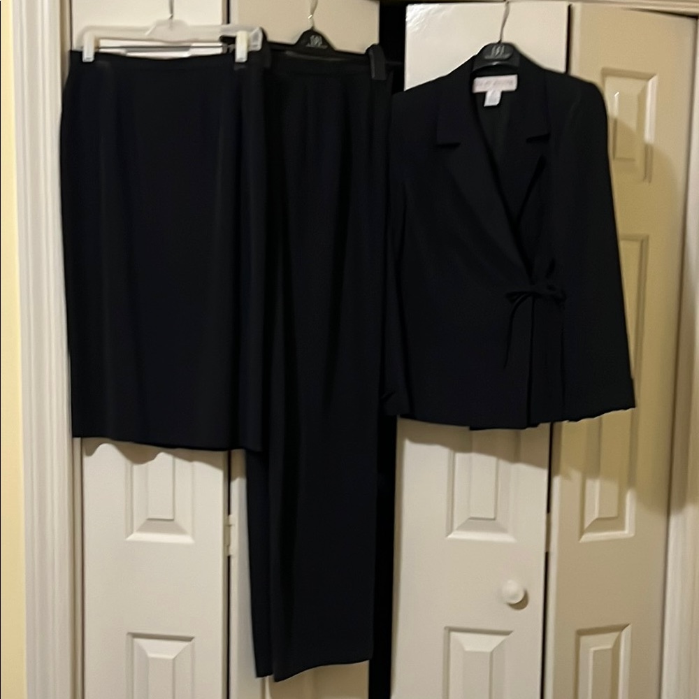 Doncaster Classic Black Blazer, Pants, and Skirt